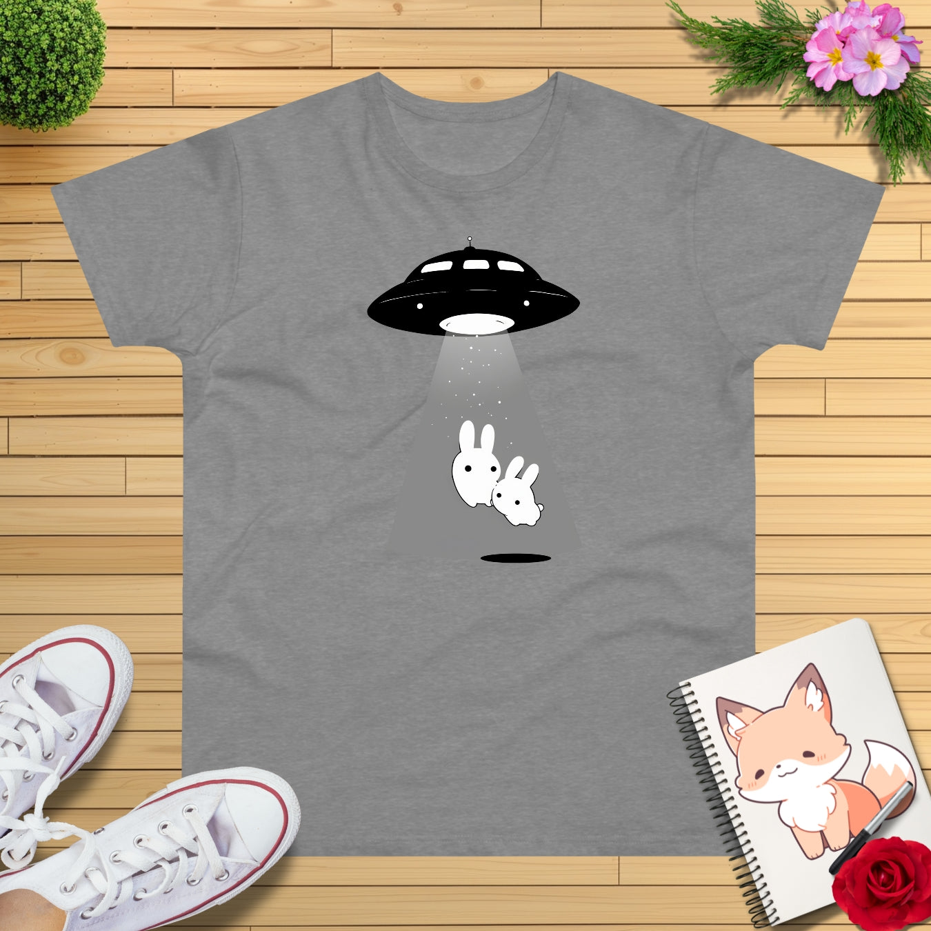 Kawaii Ufo Hasen T-Shirt