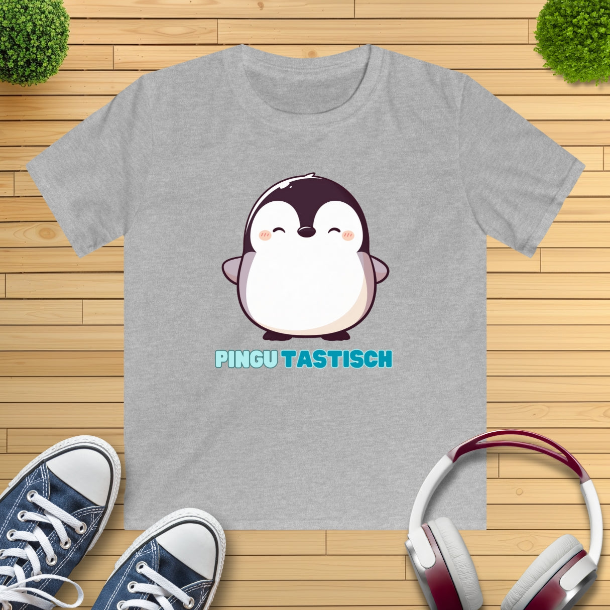 Happy Pinguin Kinder T-Shirt