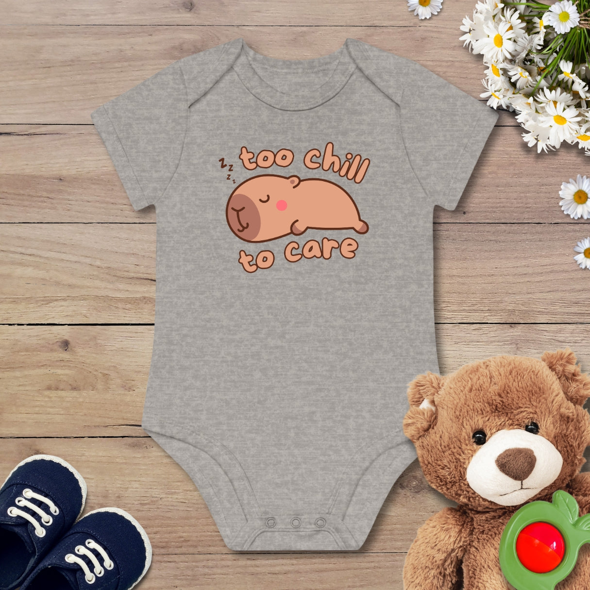 Kawaii schlafendes Capybara Kurzarm Body