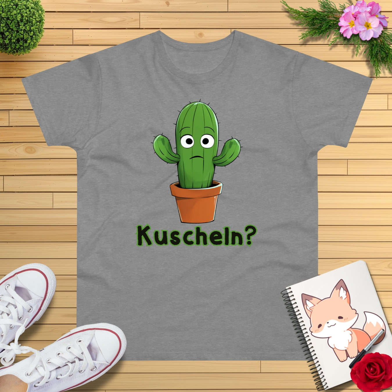 Kuschel Kaktus T-Shirt