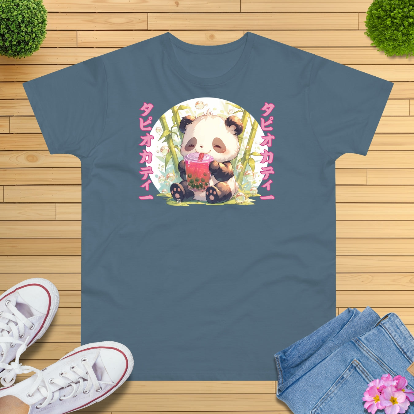 Bubble Tea Time Panda T-Shirt