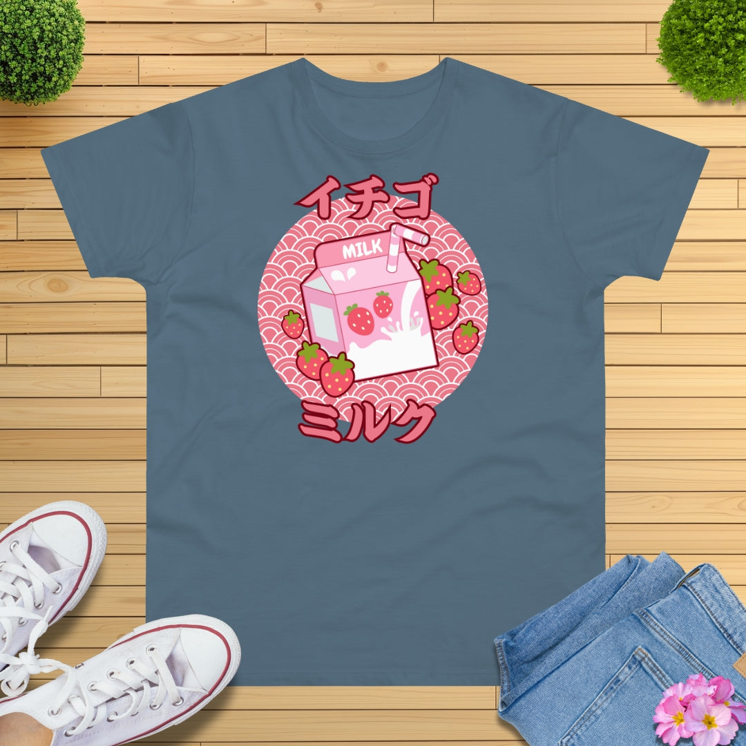 Pastell Erdbeermilch T-Shirt