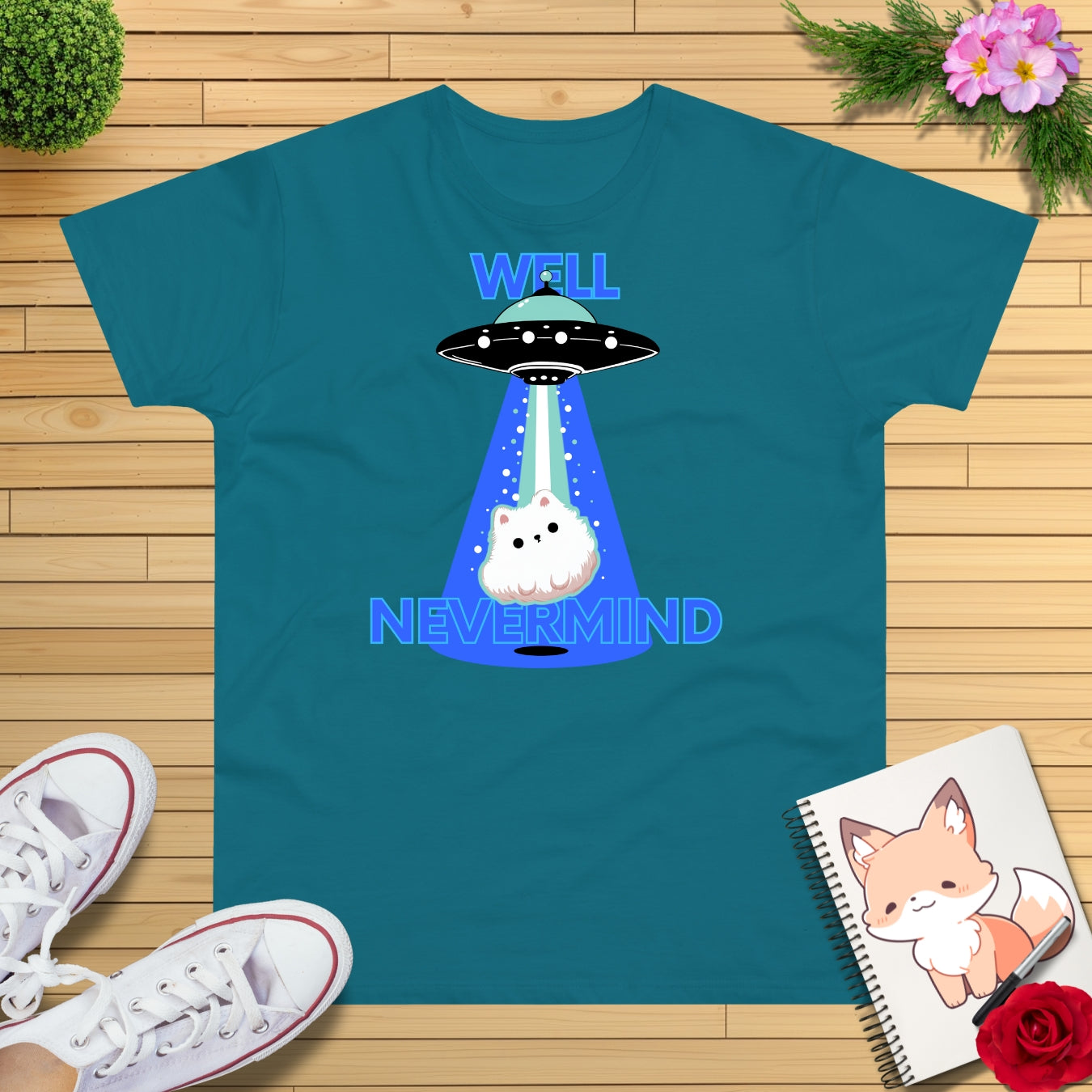 Ufo blue Beam T-Shirt