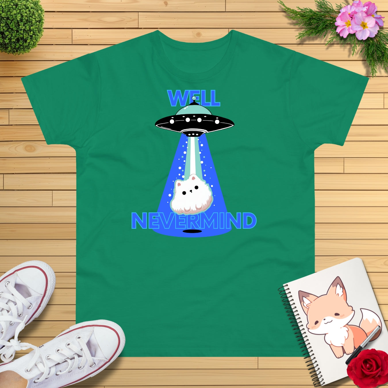 Ufo blue Beam T-Shirt