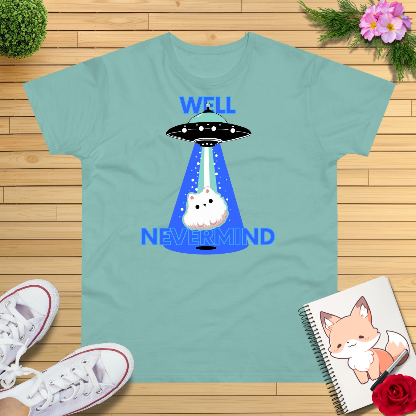 Ufo blue Beam T-Shirt