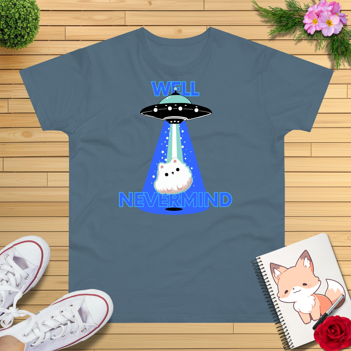 Ufo blue Beam T-Shirt
