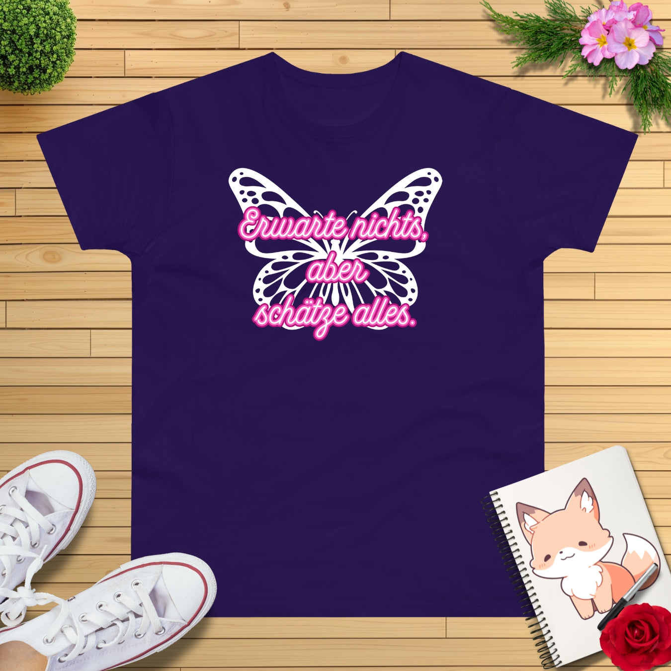 Schmetterling pink T-Shirt