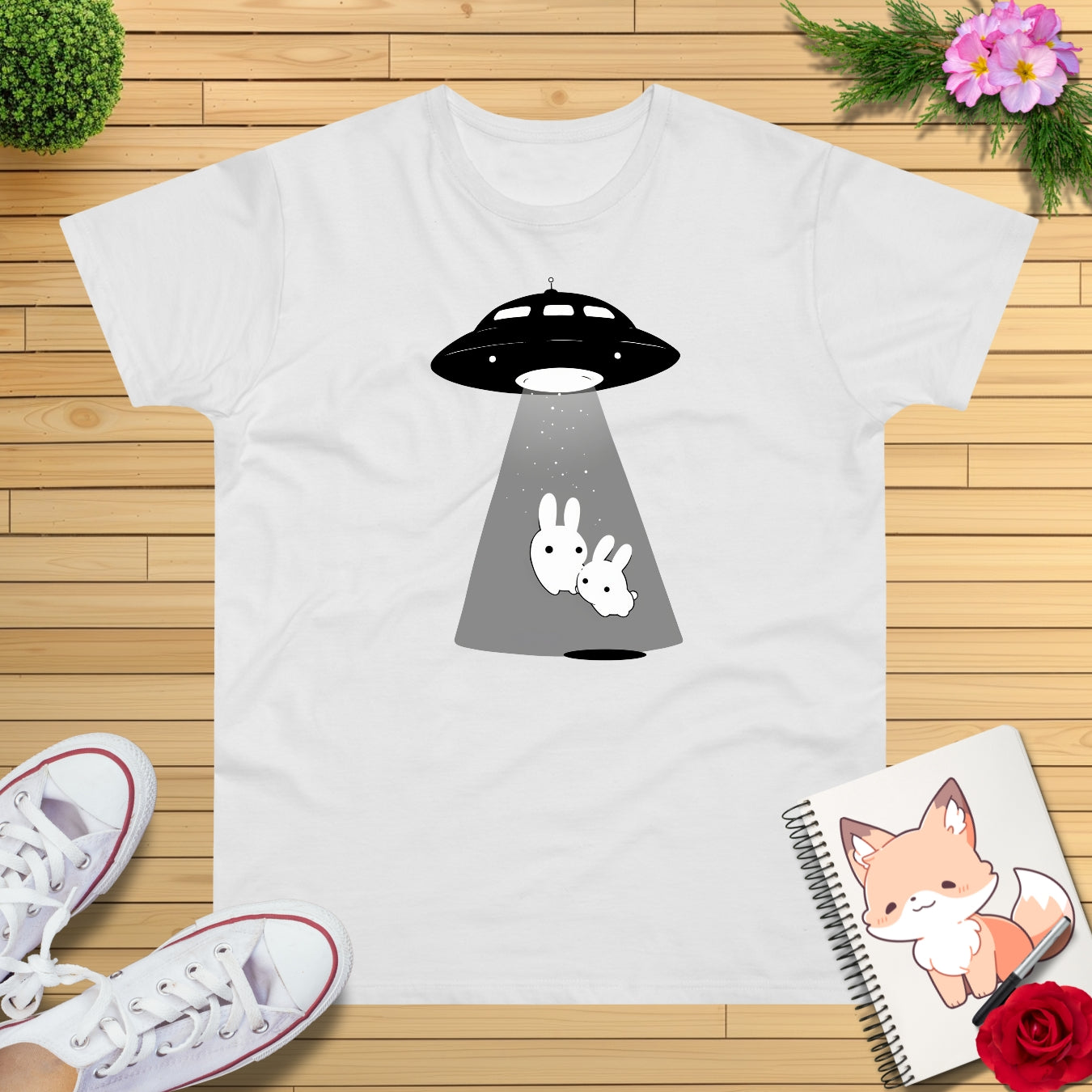 Kawaii Ufo Hasen T-Shirt