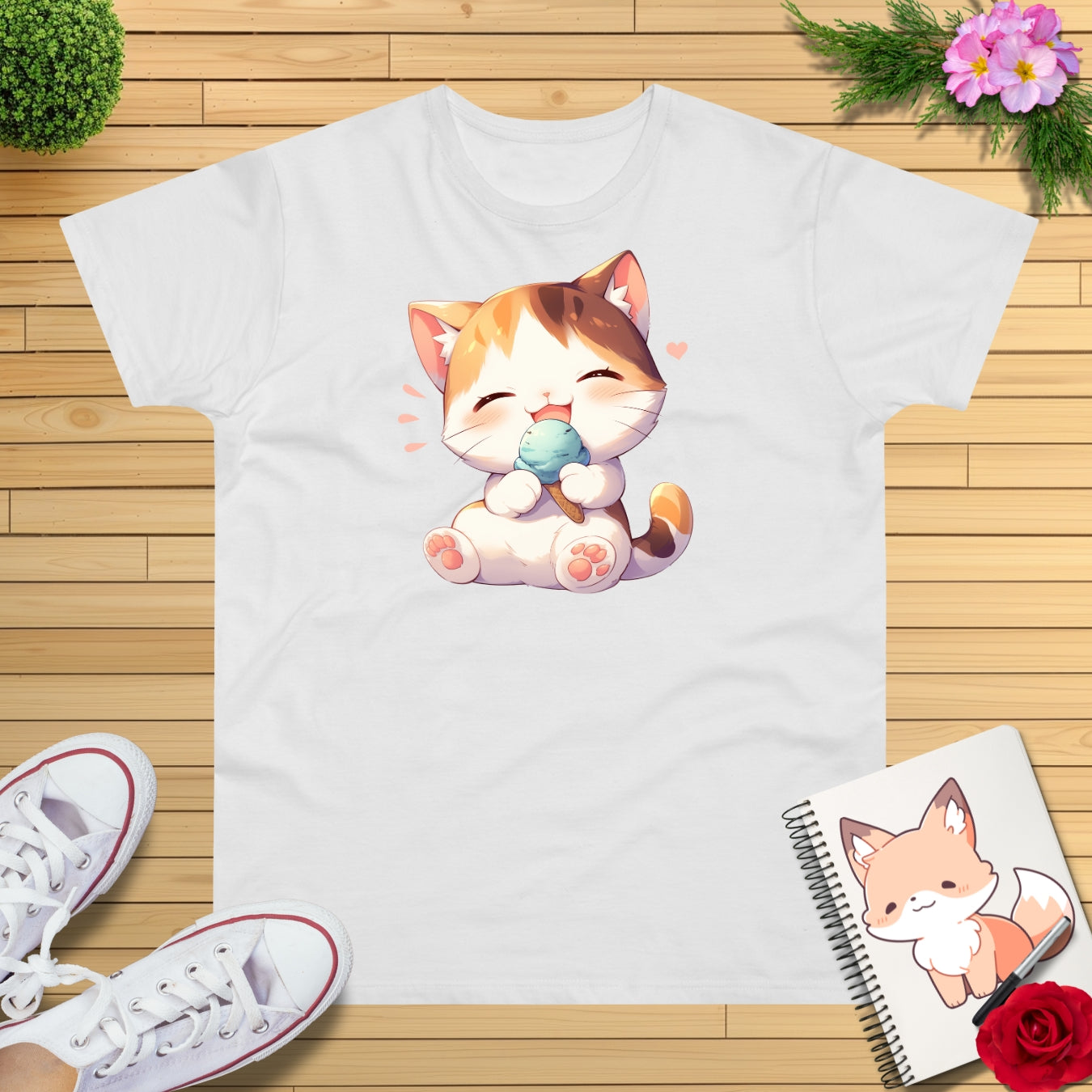 Waffeleis Katze T-Shirt