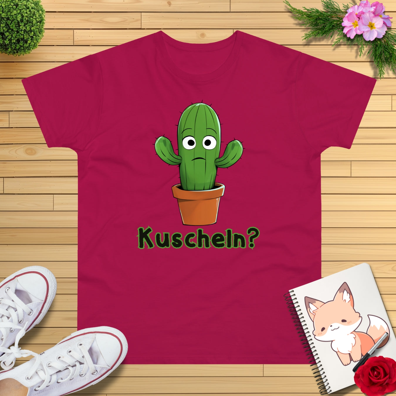 Kuschel Kaktus T-Shirt