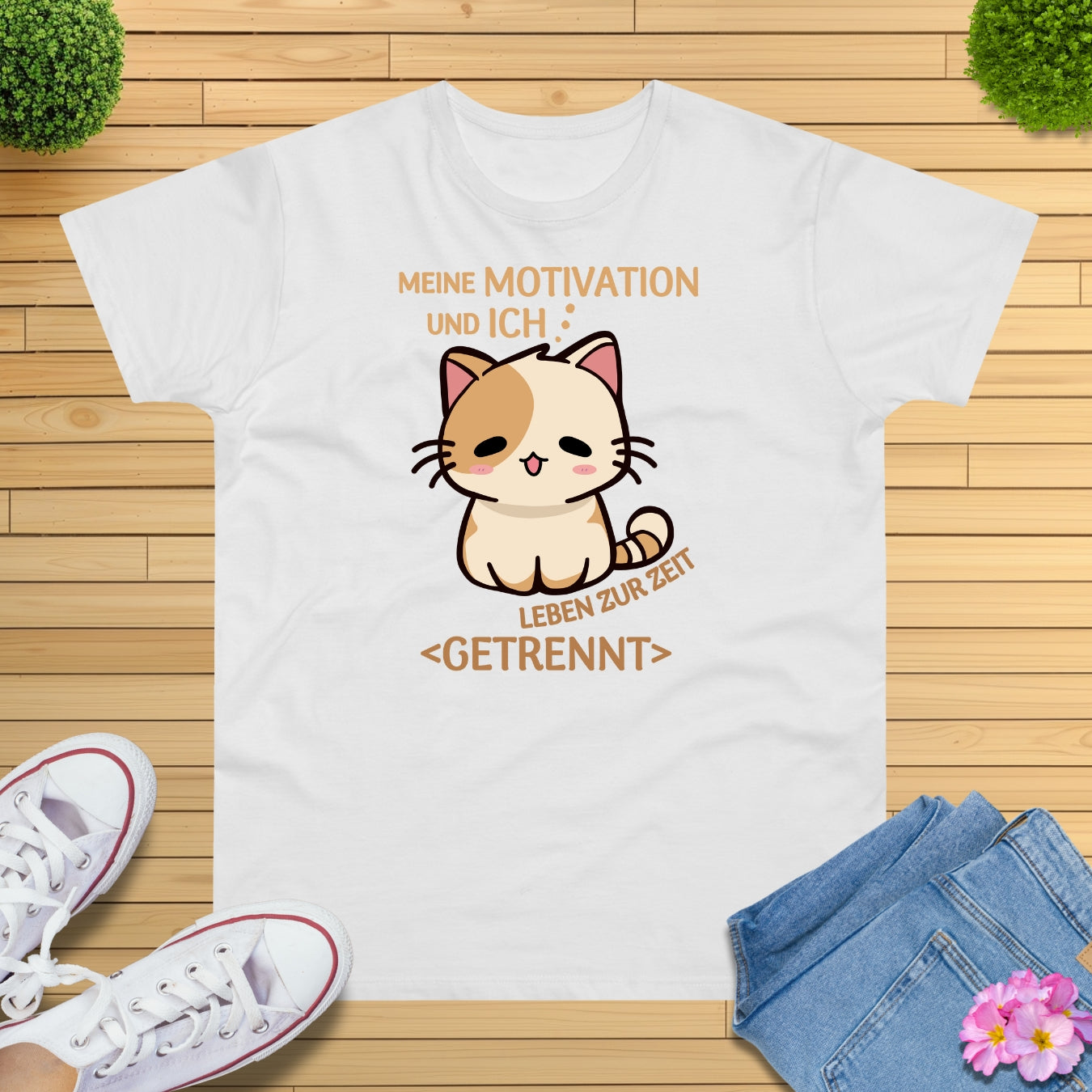 Chill Motivation Katze T-Shirt