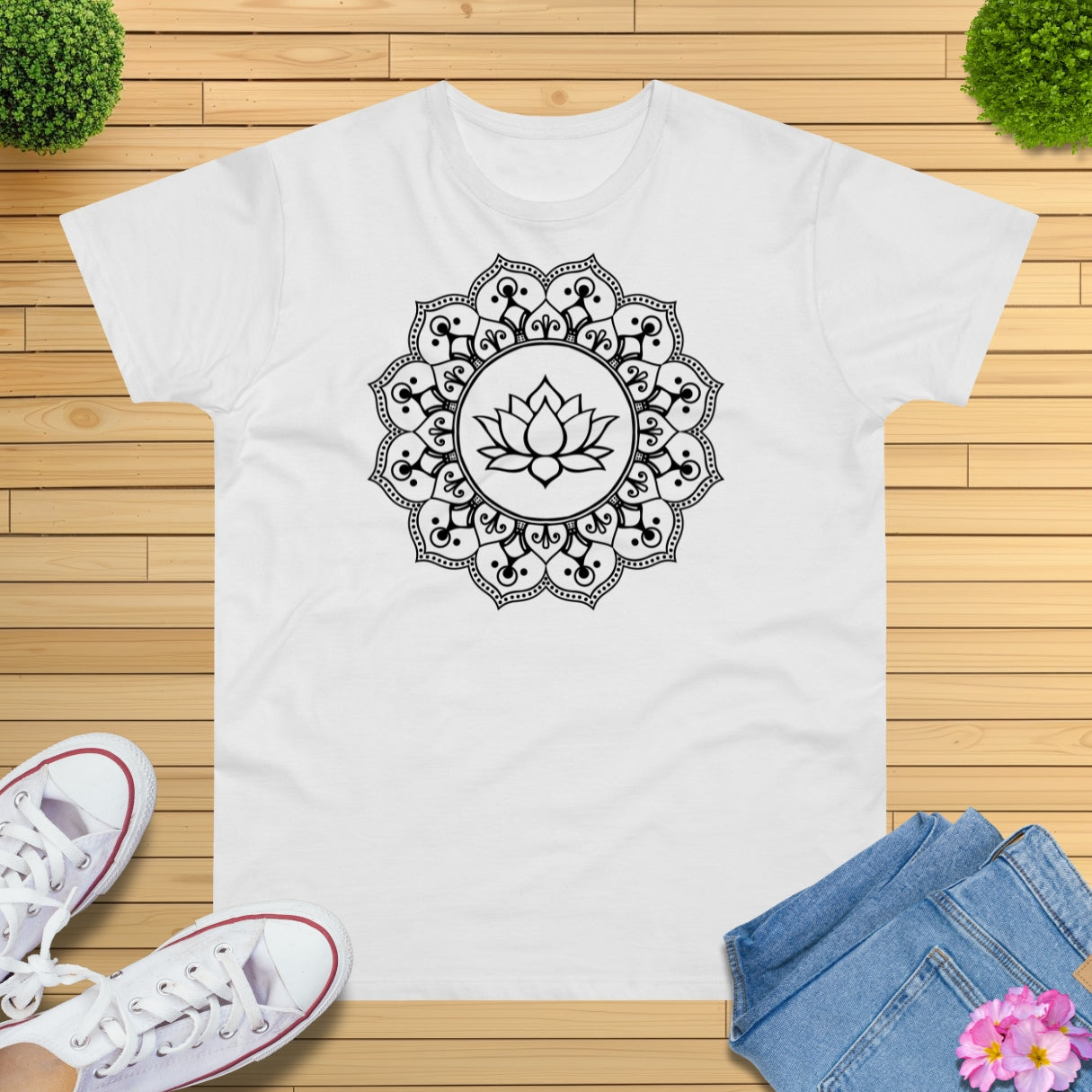 Lotus Mandala Yoga T-Shirt