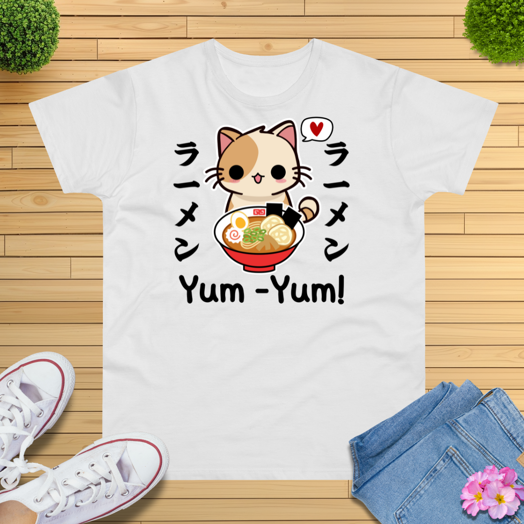 Kawaii Ramen Katze T-Shirt