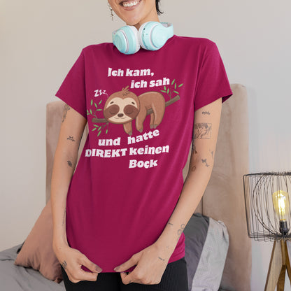 Faultier hat keinen Bock T-Shirt