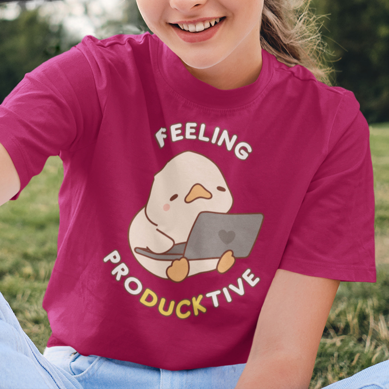 Feeling proDUCKtive Ente T-Shirt