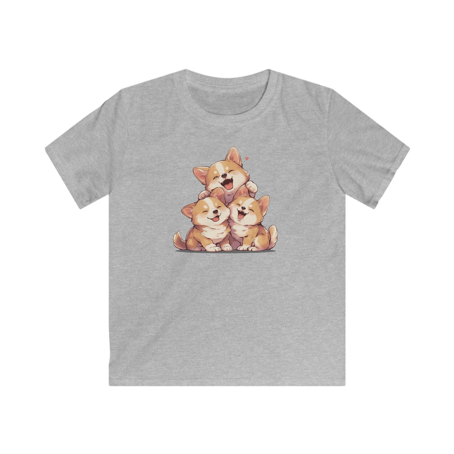 Kawaii kuschel Corgis Kinder T-Shirt