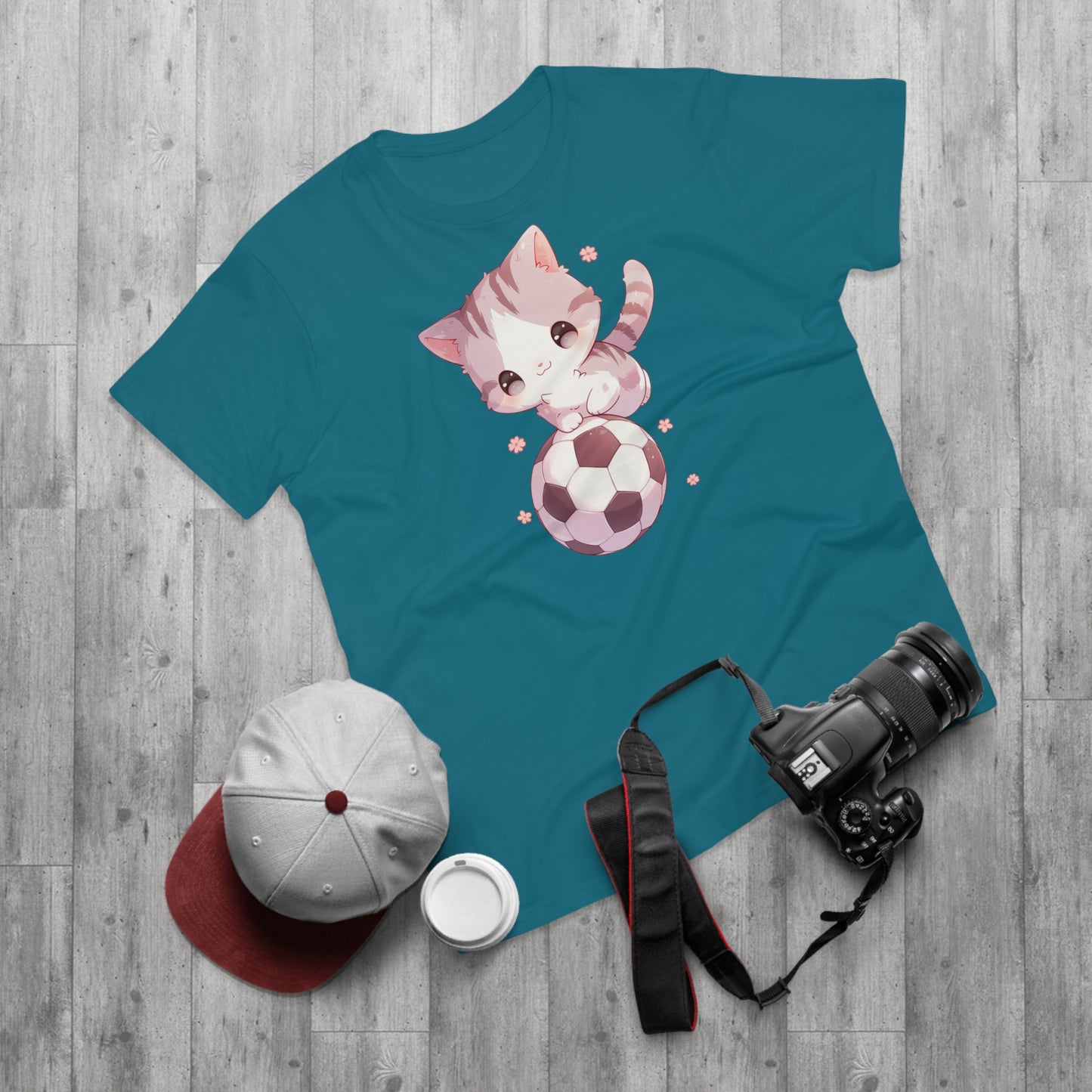 Fußball Katze T-Shirt