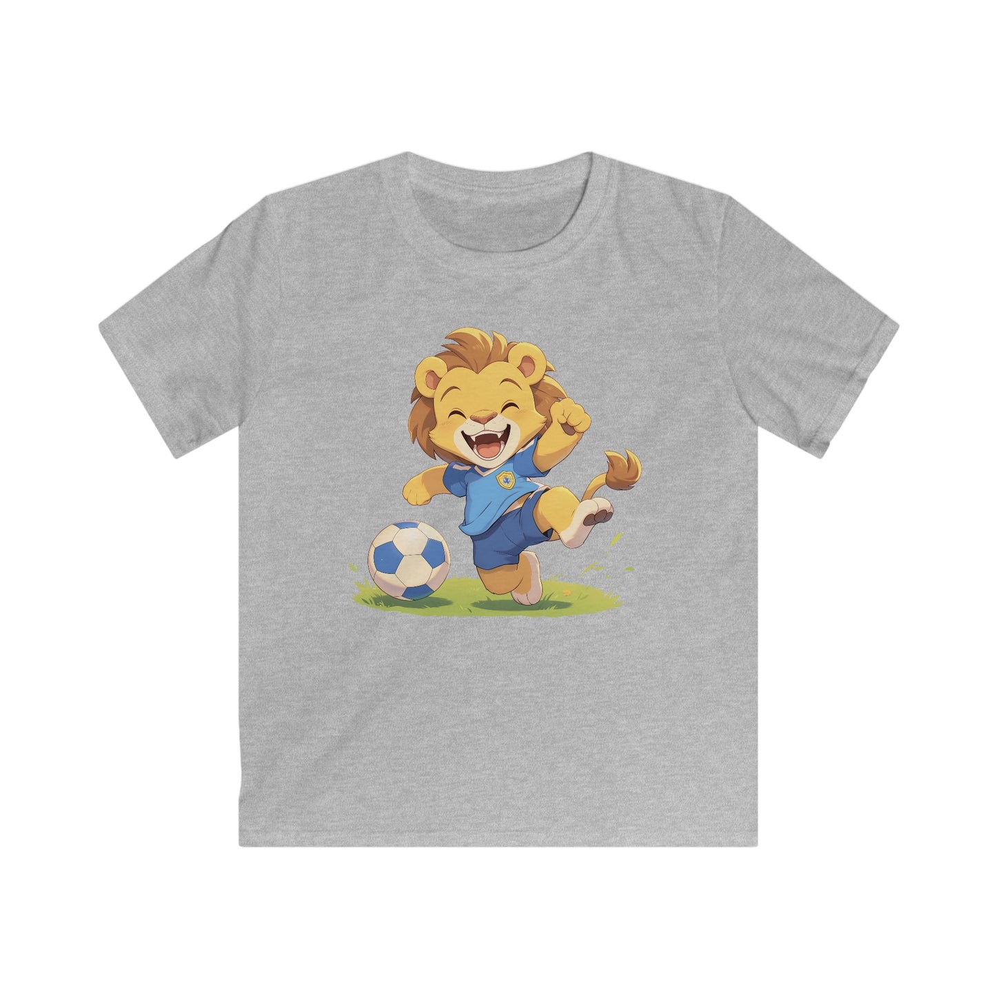 Happy Fußball Löwe Kinder T-Shirt