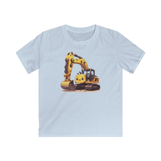 Knuffiger Bagger Kinder T-Shirt