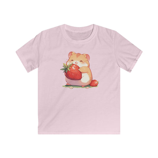 Happy Erdbeeren Hamster Kinder T-Shirt