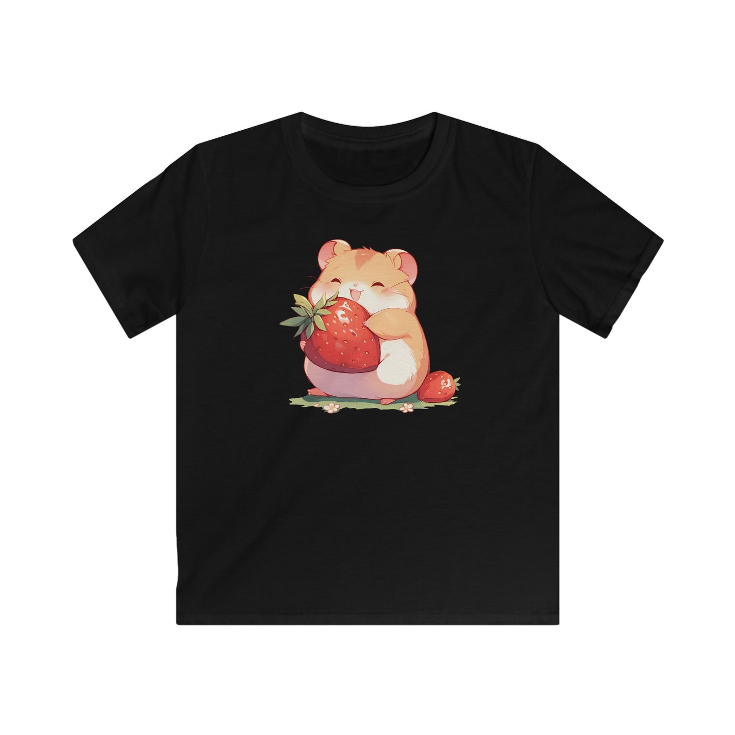 Happy Erdbeeren Hamster Kinder T-Shirt