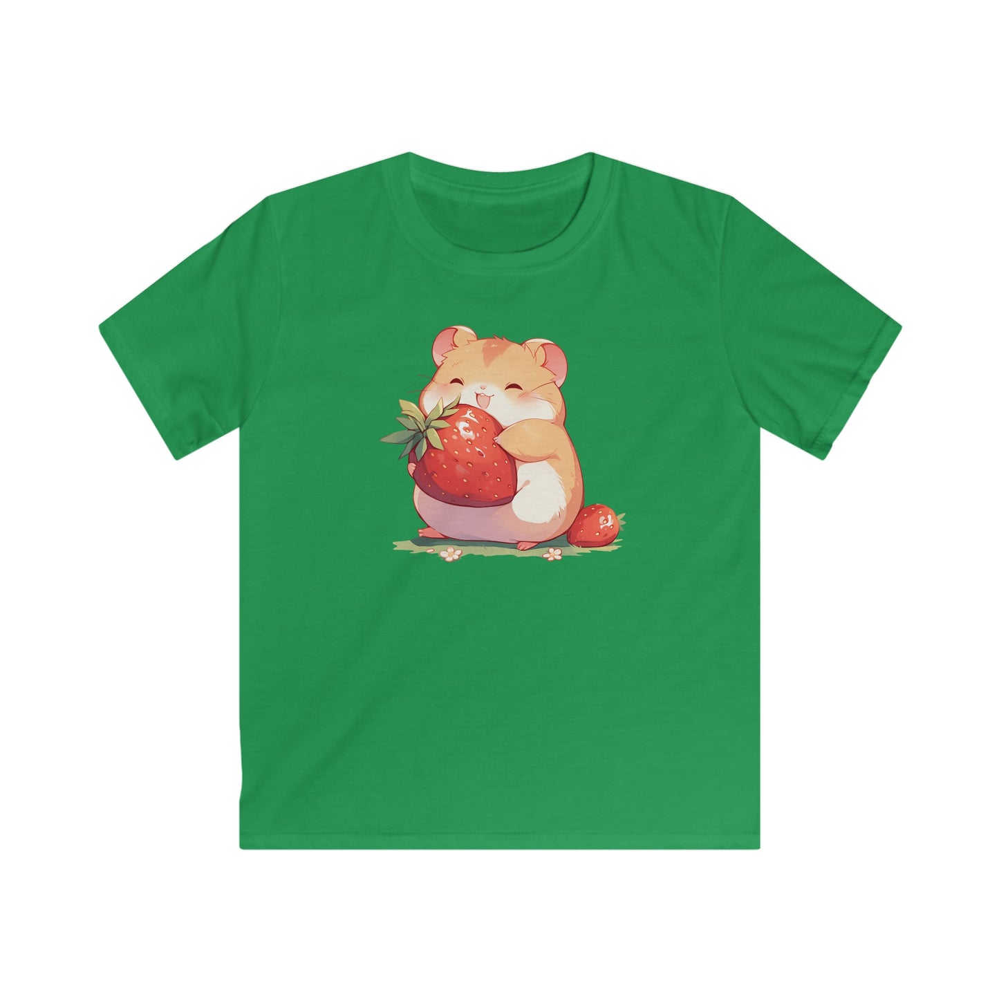 Happy Erdbeeren Hamster Kinder T-Shirt