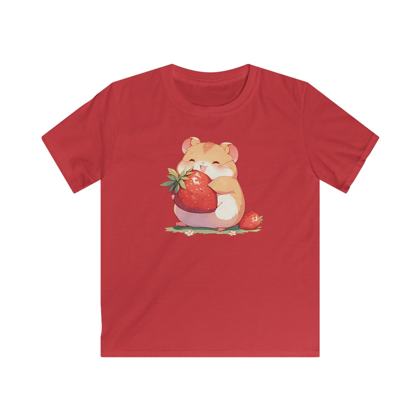 Happy Erdbeeren Hamster Kinder T-Shirt