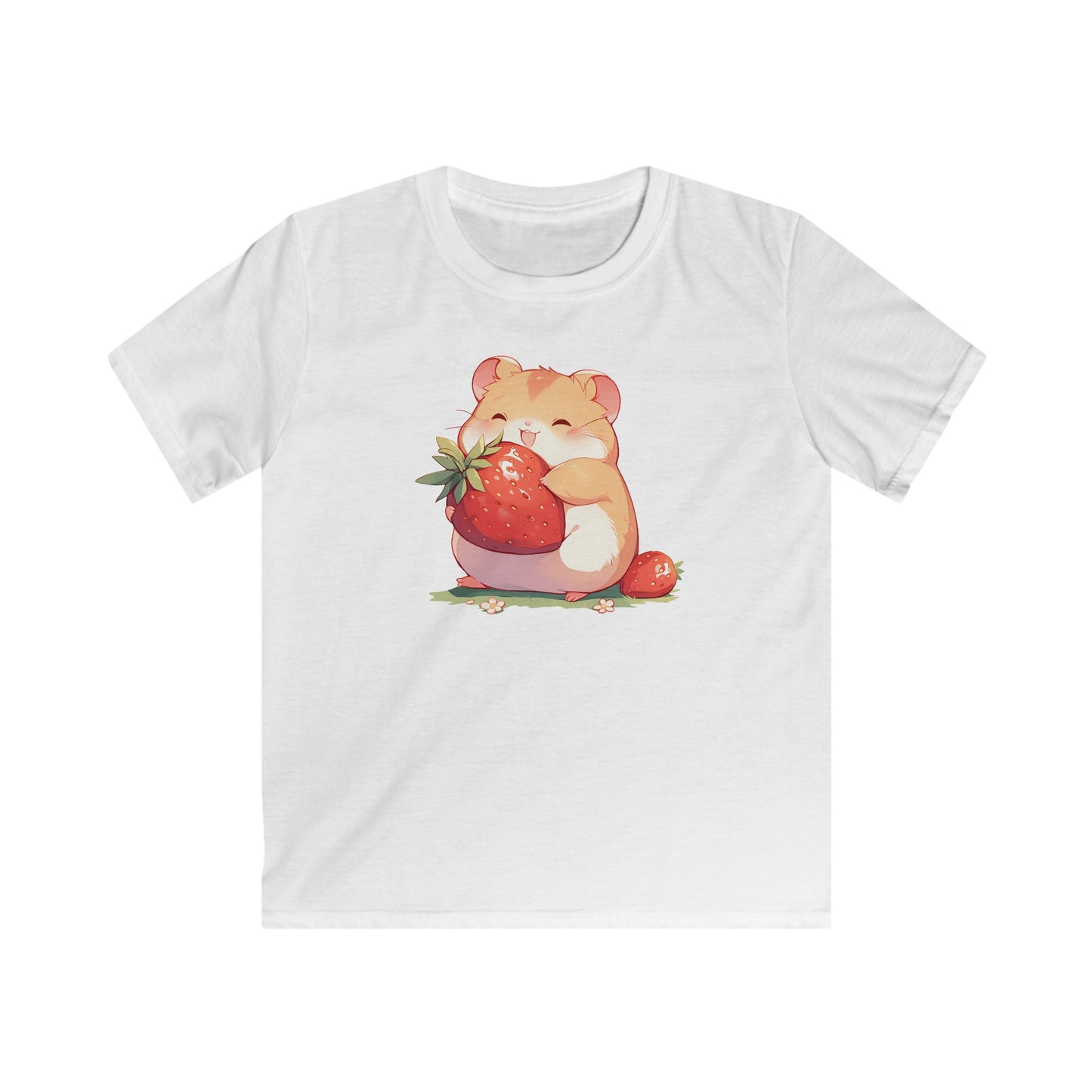 Happy Erdbeeren Hamster Kinder T-Shirt