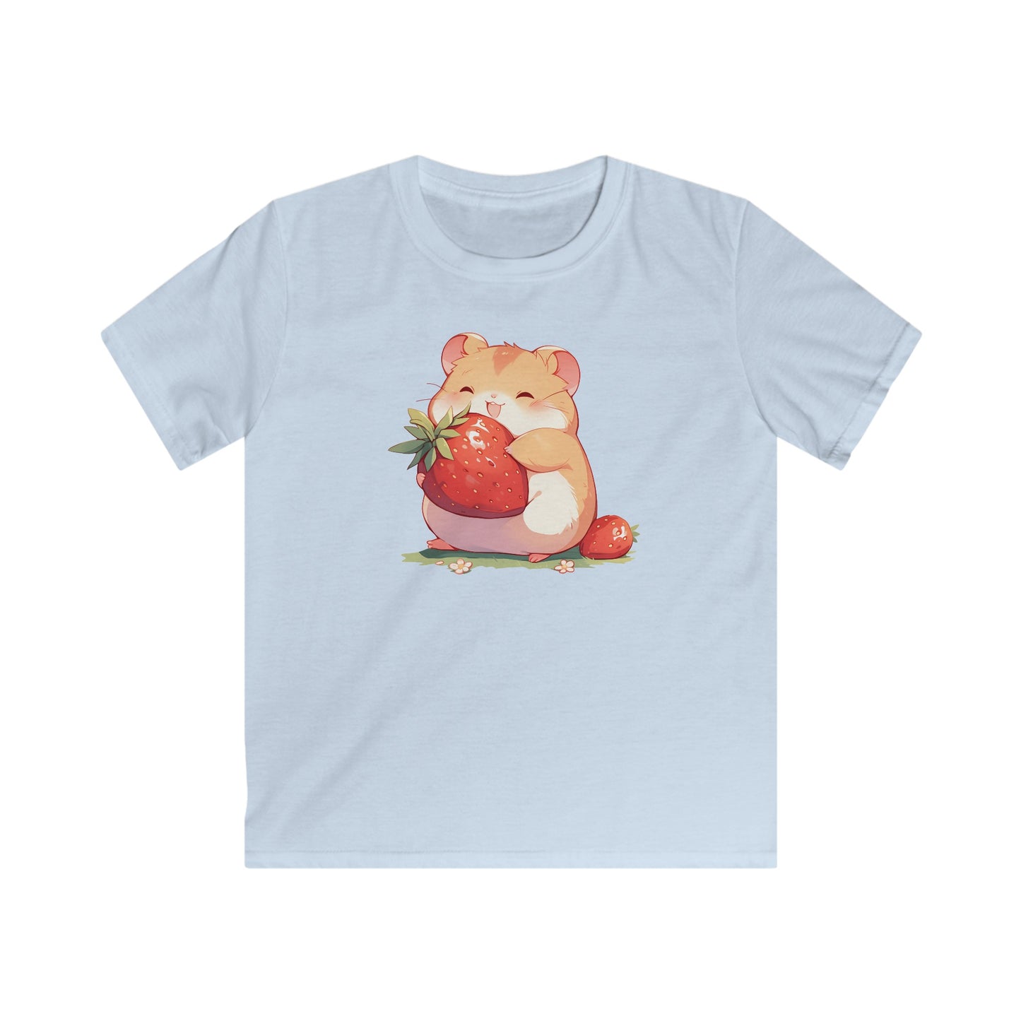 Happy Erdbeeren Hamster Kinder T-Shirt