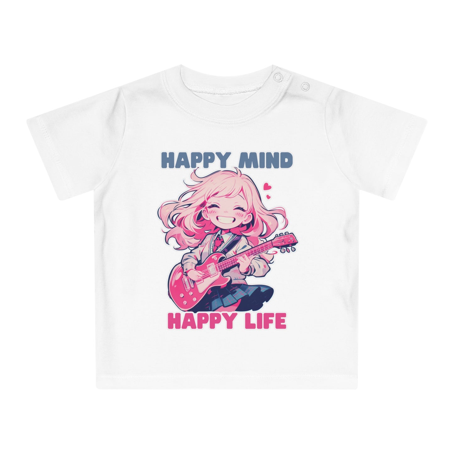 Anime Girl spielt E-Gitarre Baby T-Shirt
