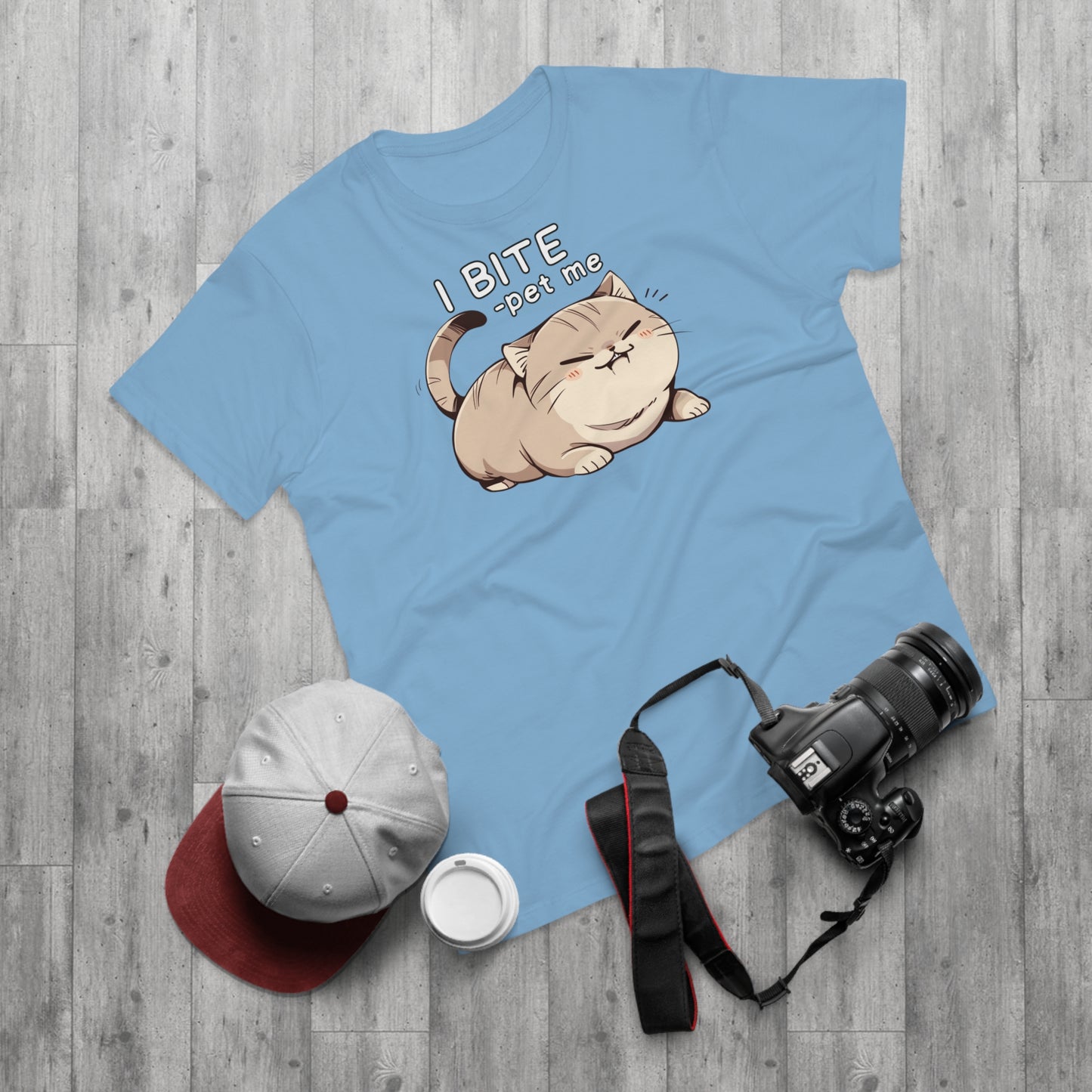 I BITE -pet me Katze T-Shirt