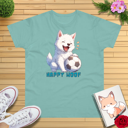 Happy Fußball Hund T-Shirt