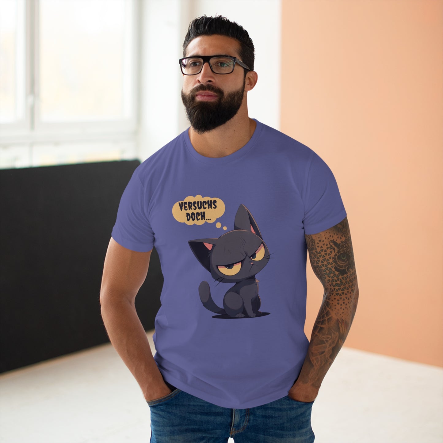 "versuchs doch" Katze T-Shirt