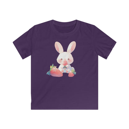 Erdbeereis Hase Kinder T-Shirt