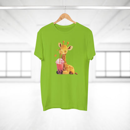 Kawaii Bubble-Tea Giraffe T-Shirt