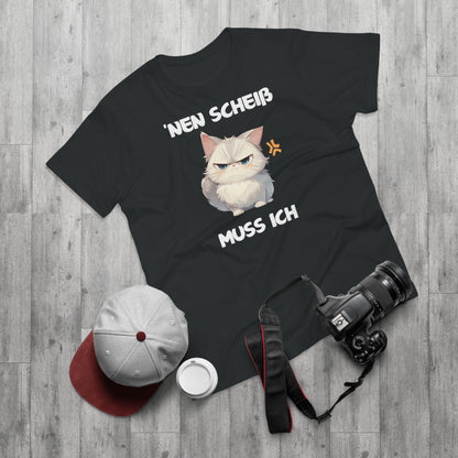 Freche Katze "nen Scheiss muss ich" T-Shirt