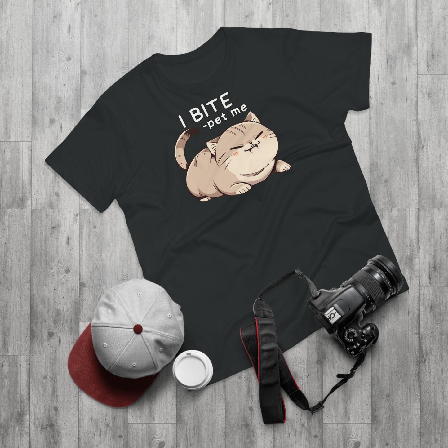 I BITE -pet me Katze T-Shirt