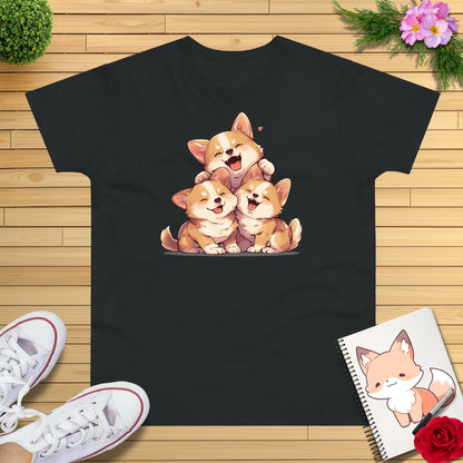 Kawaii Kuschel Corgis T-Shirt
