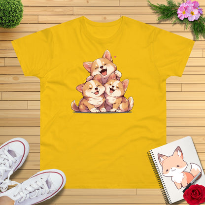 Kawaii Kuschel Corgis T-Shirt