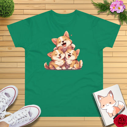 Kawaii Kuschel Corgis T-Shirt