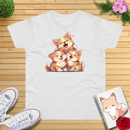 Kawaii Kuschel Corgis T-Shirt