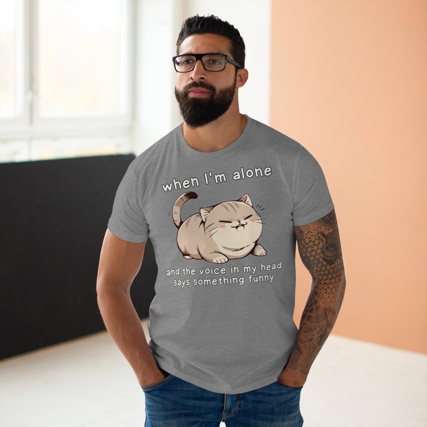 Wenn ich alleine bin Katze T-Shirt