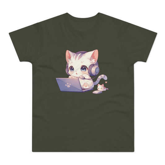 Kawaii Gamer Kitten T-Shirt