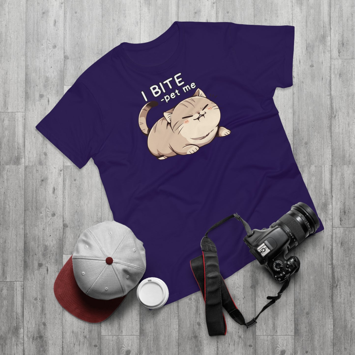 I BITE -pet me Katze T-Shirt