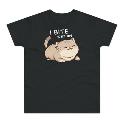 I BITE -pet me Katze T-Shirt