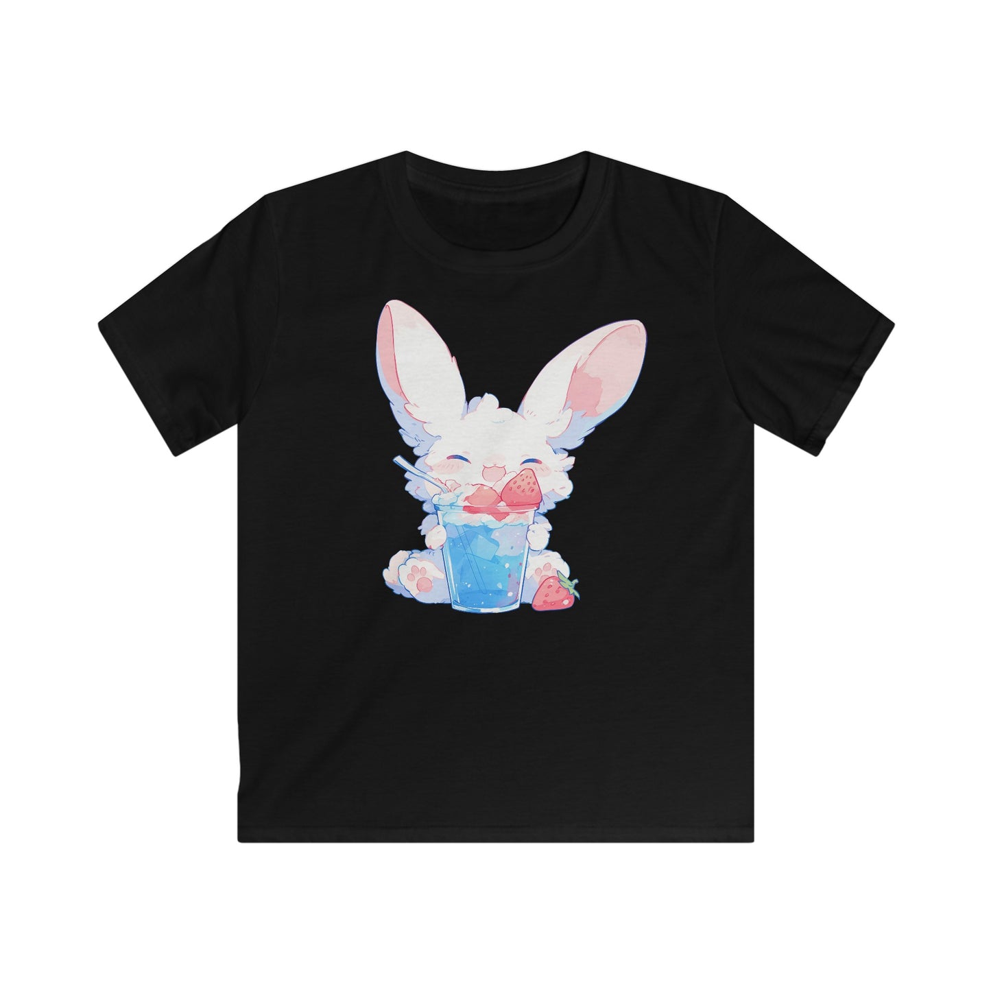 Slush-Eis Erdbeer Hase Kinder T-Shirt