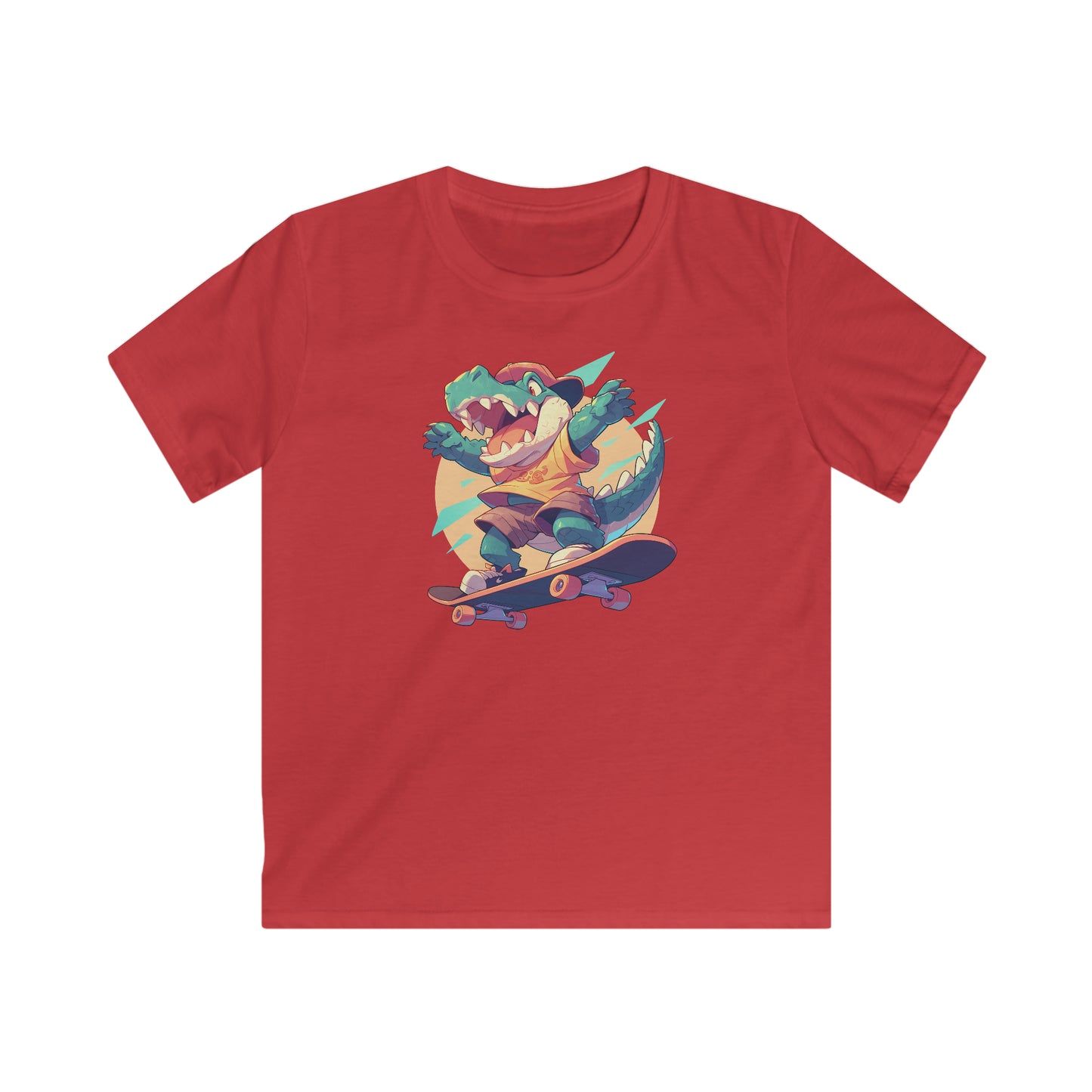Skateboard Krokodil yay Kinder T-Shirt