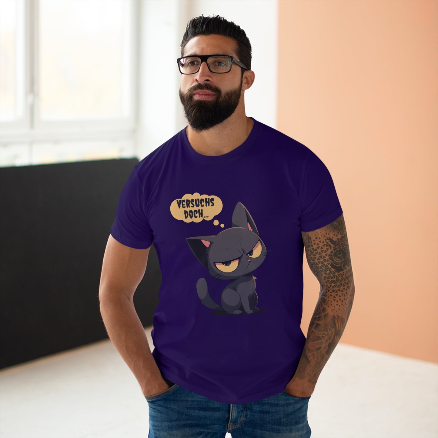 "versuchs doch" Katze T-Shirt