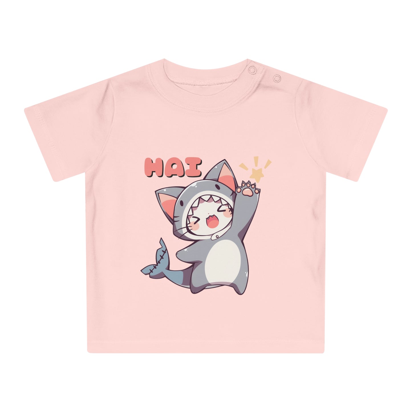 Kawaii "HAI"-Kitten Baby T-Shirt