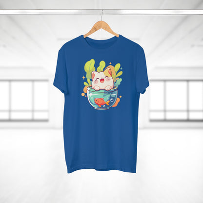 Goldfischglas Katze T-Shirt